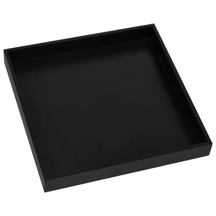 Masă laterală, negru și auriu, 38x38x38,5 cm, MDF WALTI