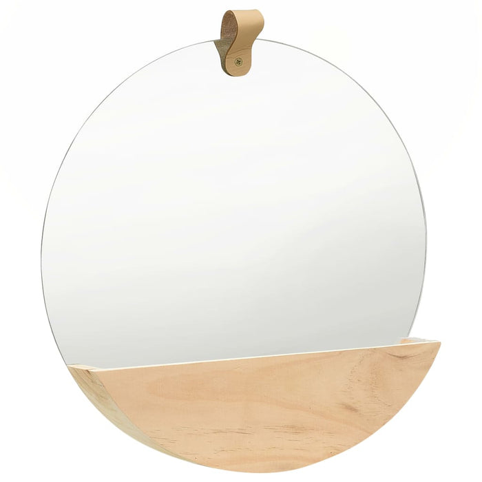 Oglindă de perete, 35 cm, lemn masiv de pin WALTI