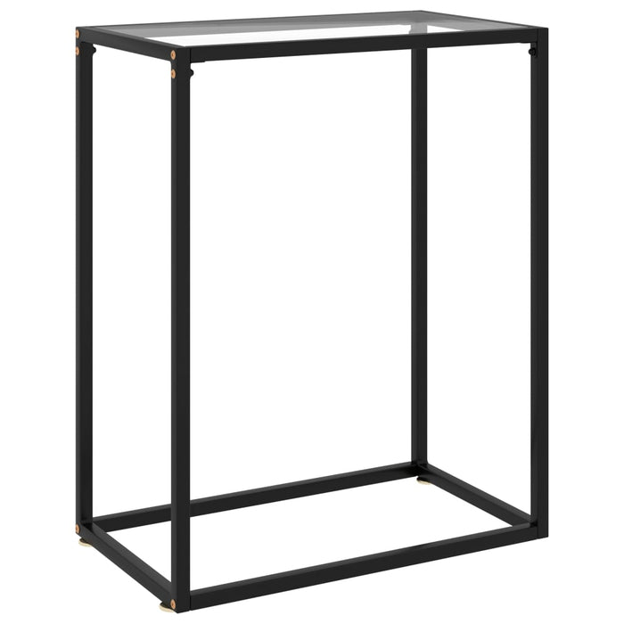 Masă consolă, transparent, 60x35x75 cm, sticlă securizată - WALTI WALTI
