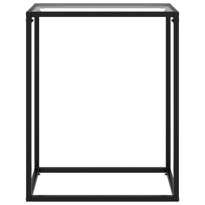 Masă consolă, transparent, 60x35x75 cm, sticlă securizată - WALTI WALTI