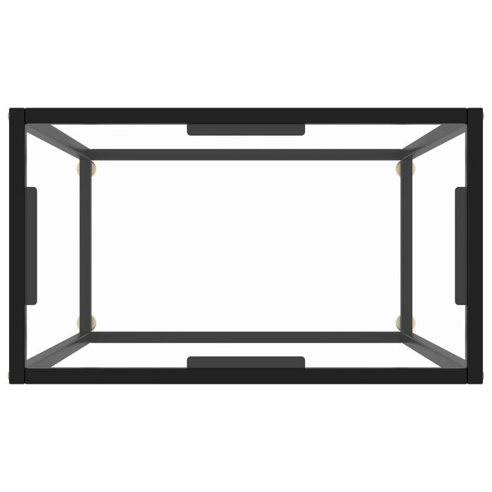 Masă consolă, transparent, 60x35x75 cm, sticlă securizată - WALTI WALTI
