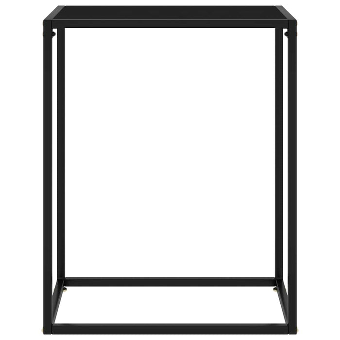 Masă consolă, negru, 60x35x75 cm, sticlă securizată - WALTI WALTI