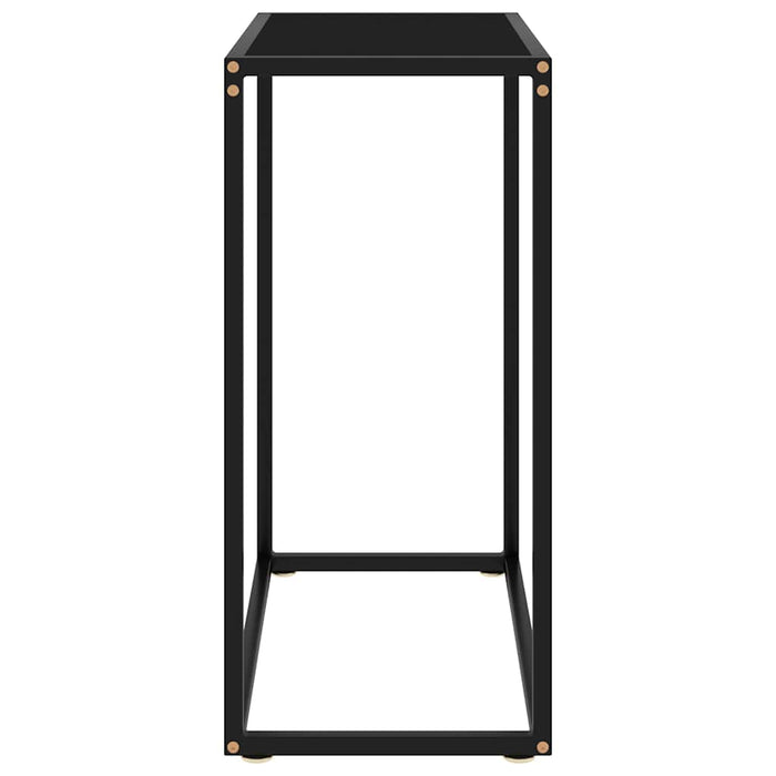 Masă consolă, negru, 60x35x75 cm, sticlă securizată - WALTI WALTI