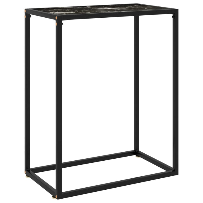 Masă consolă, negru, 60x35x75 cm, sticlă securizată - WALTI WALTI