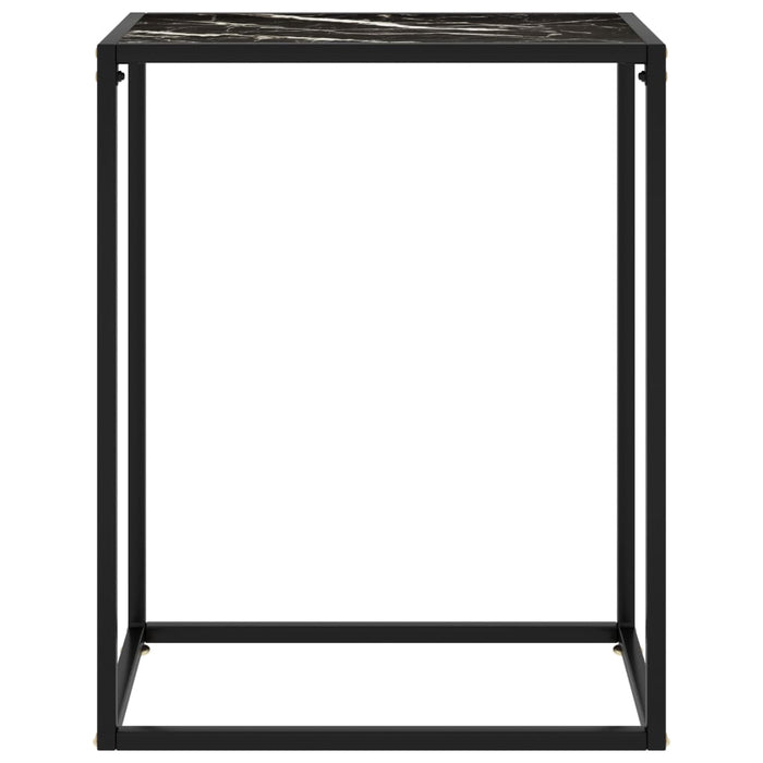 Masă consolă, negru, 60x35x75 cm, sticlă securizată - WALTI WALTI