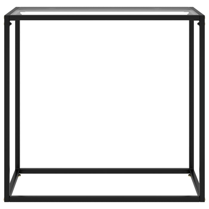 Masă consolă, transparent, 80x35x75 cm, sticlă securizată - WALTI WALTI