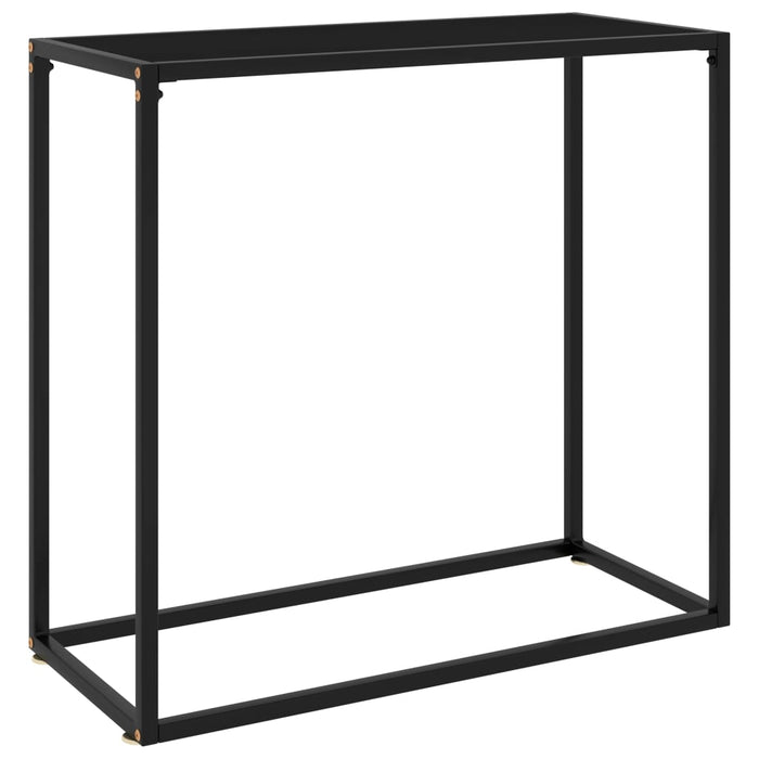 Masă consolă, negru, 80x35x75 cm, sticlă securizată - WALTI WALTI