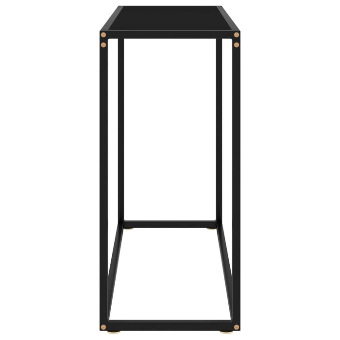 Masă consolă, negru, 80x35x75 cm, sticlă securizată - WALTI WALTI