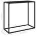Masă consolă, negru, 80x35x75 cm, sticlă securizată - WALTI WALTI