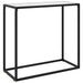 Masă consolă, alb, 80x35x75 cm, sticlă securizată - WALTI WALTI
