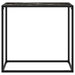Masă consolă, negru, 80x35x75 cm, sticlă securizată - WALTI WALTI
