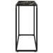 Masă consolă, negru, 80x35x75 cm, sticlă securizată - WALTI WALTI