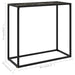 Masă consolă, negru, 80x35x75 cm, sticlă securizată - WALTI WALTI