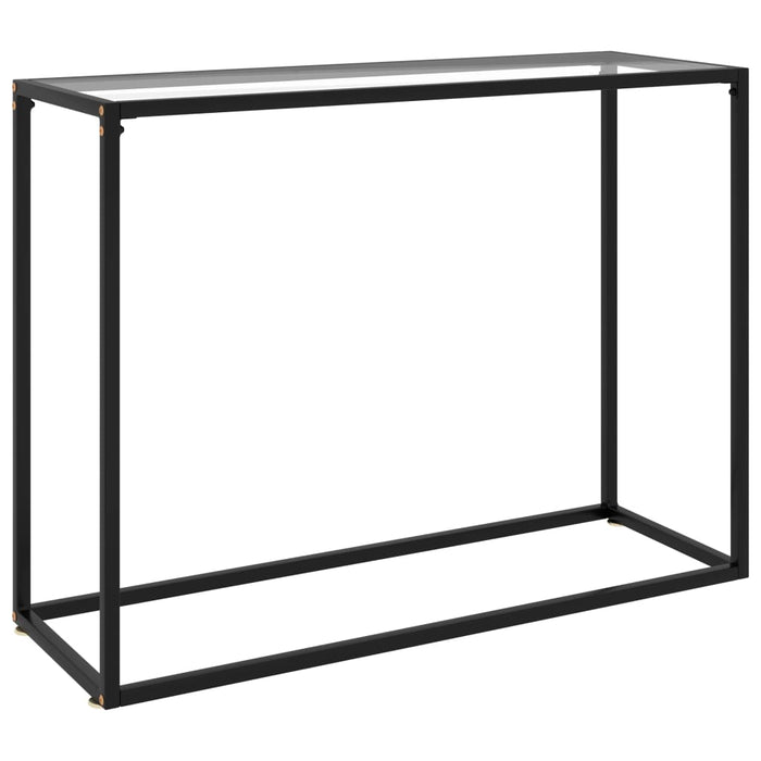 Masă consolă, transparent, 100x35x75 cm, sticlă securizată - WALTI WALTI