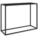 Masă consolă, negru, 100x35x75 cm, sticlă securizată - WALTI WALTI