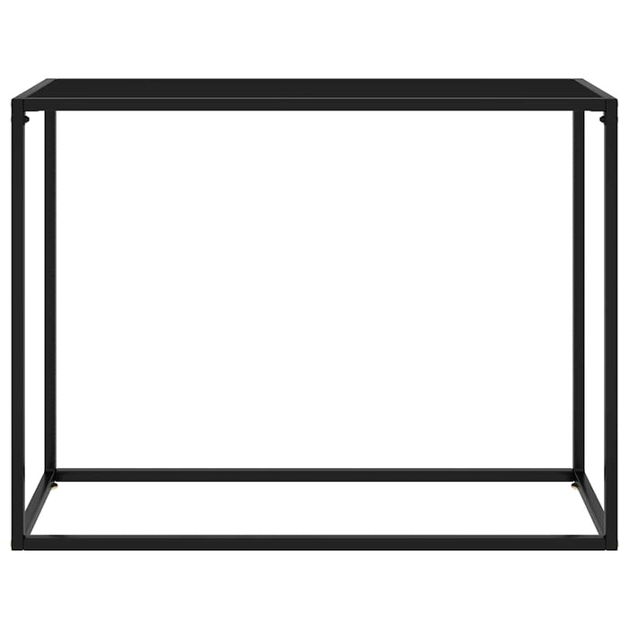 Masă consolă, negru, 100x35x75 cm, sticlă securizată - WALTI WALTI