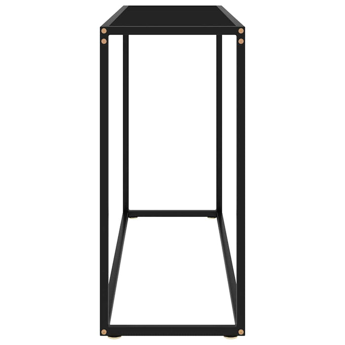 Masă consolă, negru, 100x35x75 cm, sticlă securizată - WALTI WALTI