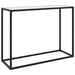 Masă consolă, alb, 100x35x75 cm, sticlă securizată - WALTI WALTI