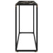 Masă consolă, negru, 100x35x75 cm, sticlă securizată - WALTI WALTI