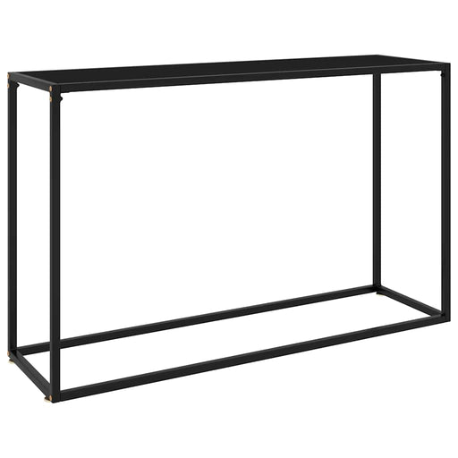 Masă consolă, negru, 120x35x75 cm, sticlă securizată - WALTI WALTI