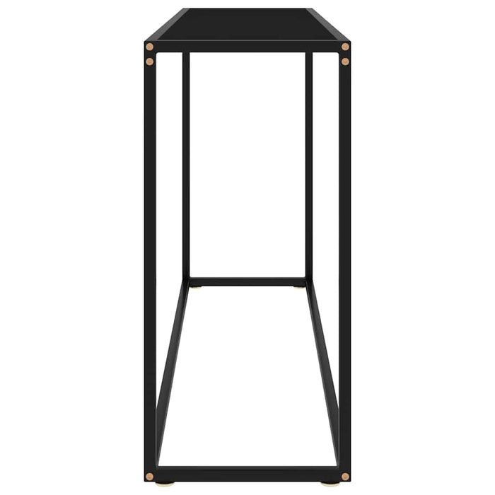 Masă consolă, negru, 120x35x75 cm, sticlă securizată - WALTI WALTI