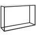 Masă consolă, alb, 120x35x75 cm, sticlă securizată - WALTI WALTI