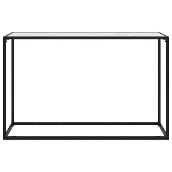 Masă consolă, alb, 120x35x75 cm, sticlă securizată - WALTI WALTI