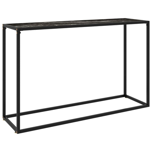Masă consolă, negru, 120x35x75 cm, sticlă securizată - WALTI WALTI