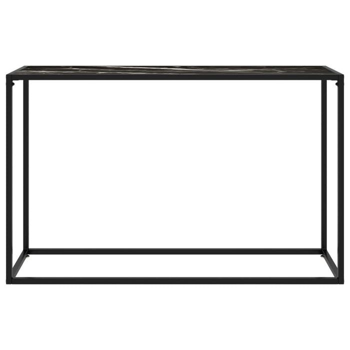 Masă consolă, negru, 120x35x75 cm, sticlă securizată - WALTI WALTI