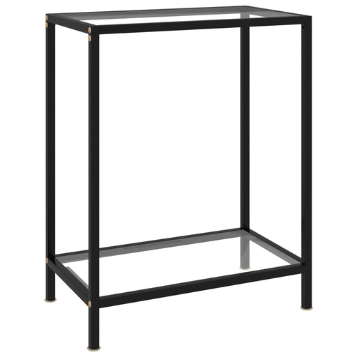 Masă consolă, transparent, 60 x 35 x 75 cm, sticlă securizată - WALTI WALTI