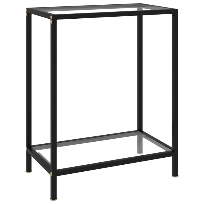Masă consolă, transparent, 60 x 35 x 75 cm, sticlă securizată - WALTI WALTI