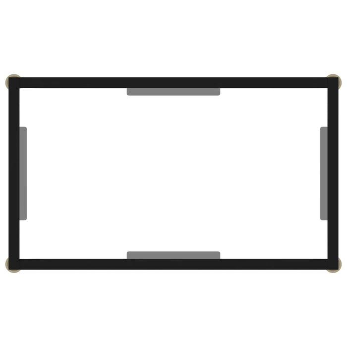 Masă consolă, transparent, 60 x 35 x 75 cm, sticlă securizată - WALTI WALTI