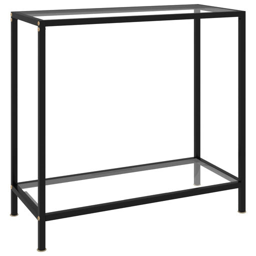 Masă consolă, transparent, 80 x 35 x 75 cm, sticlă securizată - WALTI WALTI