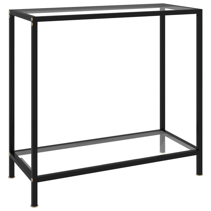 Masă consolă, transparent, 80 x 35 x 75 cm, sticlă securizată - WALTI WALTI