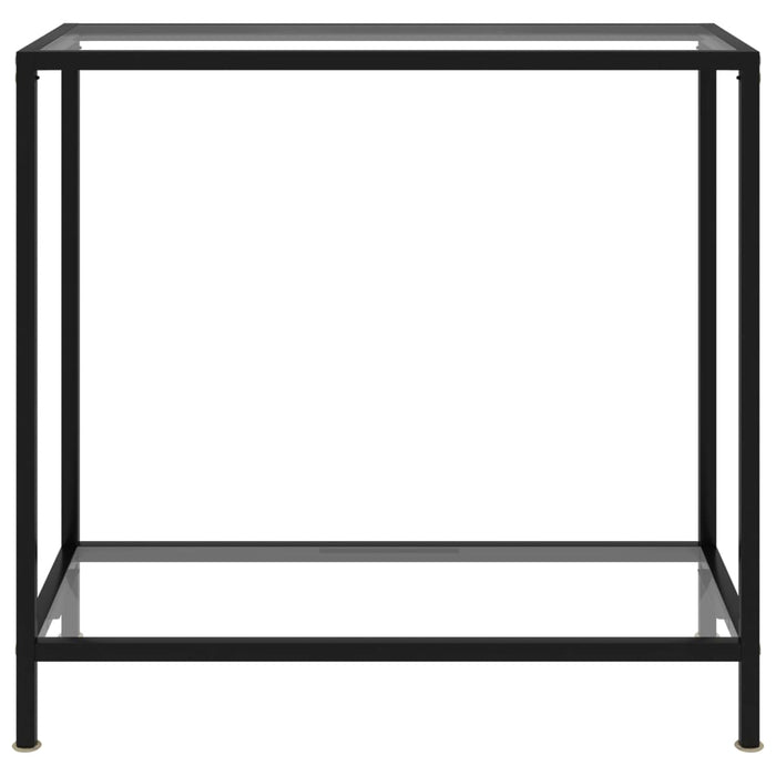 Masă consolă, transparent, 80 x 35 x 75 cm, sticlă securizată - WALTI WALTI