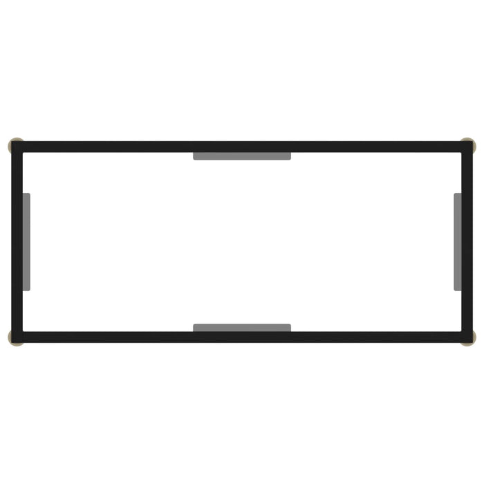 Masă consolă, transparent, 80 x 35 x 75 cm, sticlă securizată - WALTI WALTI