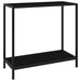 Masă consolă, negru, 80 x 35 x 75 cm, sticlă securizată - WALTI WALTI