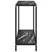 Masă consolă, negru, 80 x 35 x 75 cm, sticlă securizată - WALTI WALTI