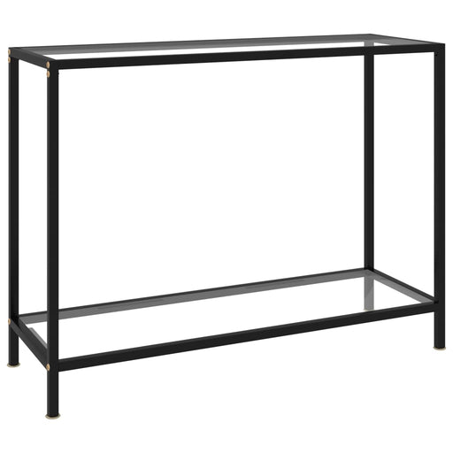 Masă consolă, transparent, 100 x 35 x 75 cm, sticlă securizată - WALTI WALTI