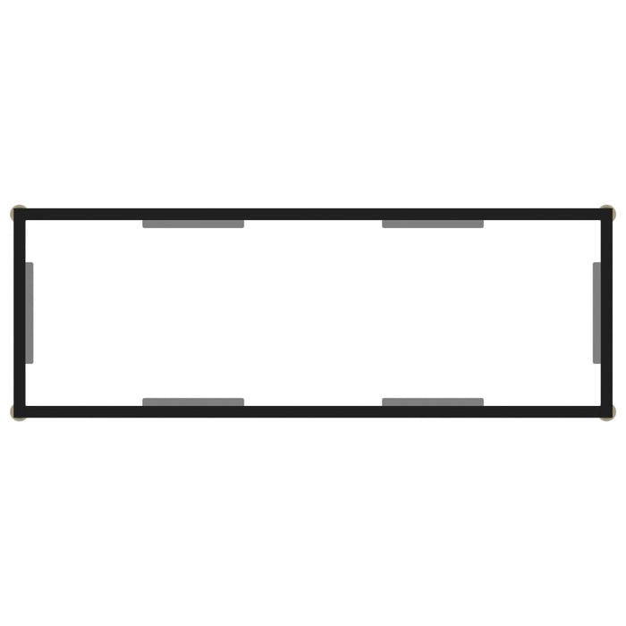 Masă consolă, transparent, 100 x 35 x 75 cm, sticlă securizată - WALTI WALTI