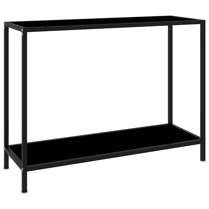 Masă consolă, negru, 100 x 35 x 75 cm, sticlă securizată - WALTI WALTI