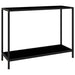 Masă consolă, negru, 100 x 35 x 75 cm, sticlă securizată - WALTI WALTI