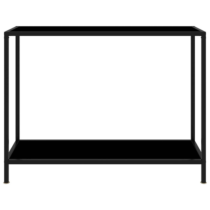 Masă consolă, negru, 100 x 35 x 75 cm, sticlă securizată - WALTI WALTI