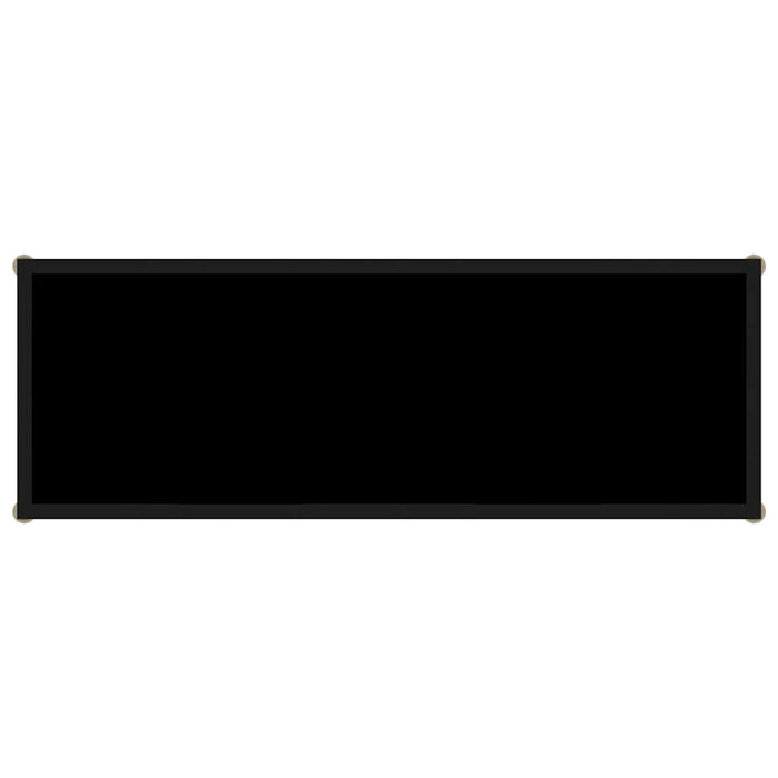 Masă consolă, negru, 100 x 35 x 75 cm, sticlă securizată - WALTI WALTI