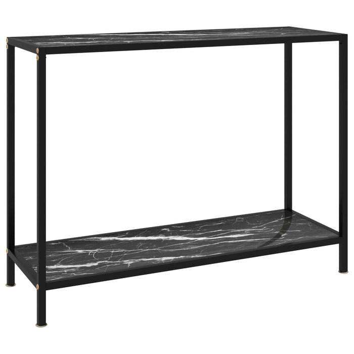 Masă consolă, negru, 100 x 35 x 75 cm, sticlă securizată - WALTI WALTI