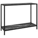 Masă consolă, negru, 100 x 35 x 75 cm, sticlă securizată - WALTI WALTI