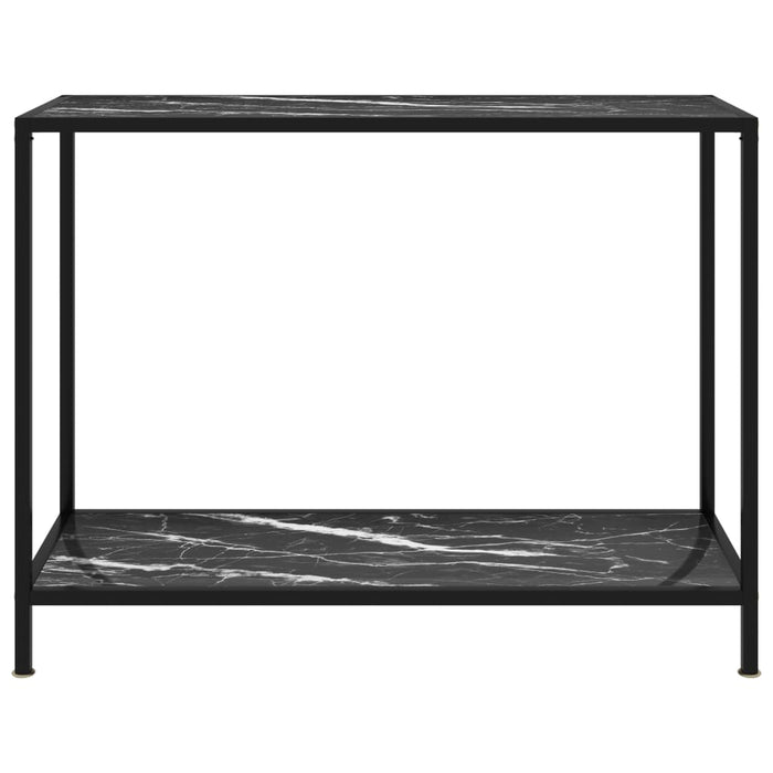 Masă consolă, negru, 100 x 35 x 75 cm, sticlă securizată - WALTI WALTI