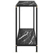 Masă consolă, negru, 100 x 35 x 75 cm, sticlă securizată - WALTI WALTI