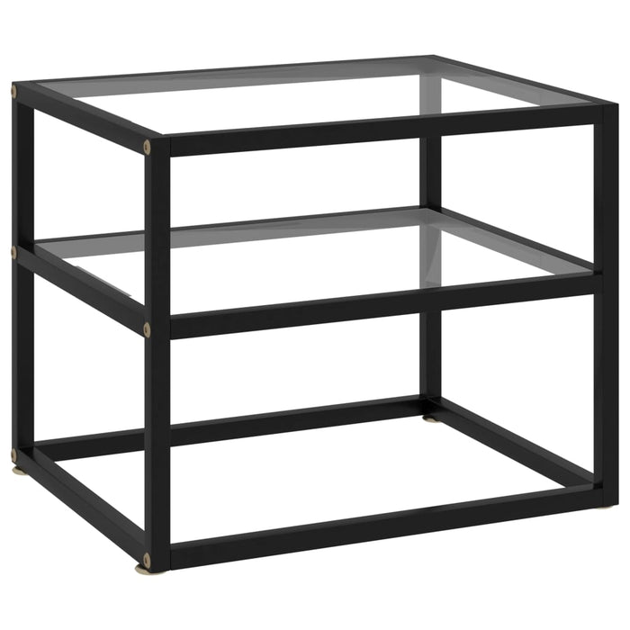 Masă consolă, transparent, 50 x 40 x 40 cm, sticlă securizată - WALTI WALTI