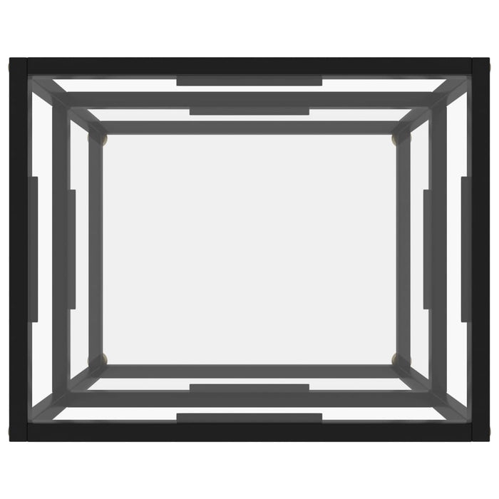 Masă consolă, transparent, 50 x 40 x 40 cm, sticlă securizată - WALTI WALTI
